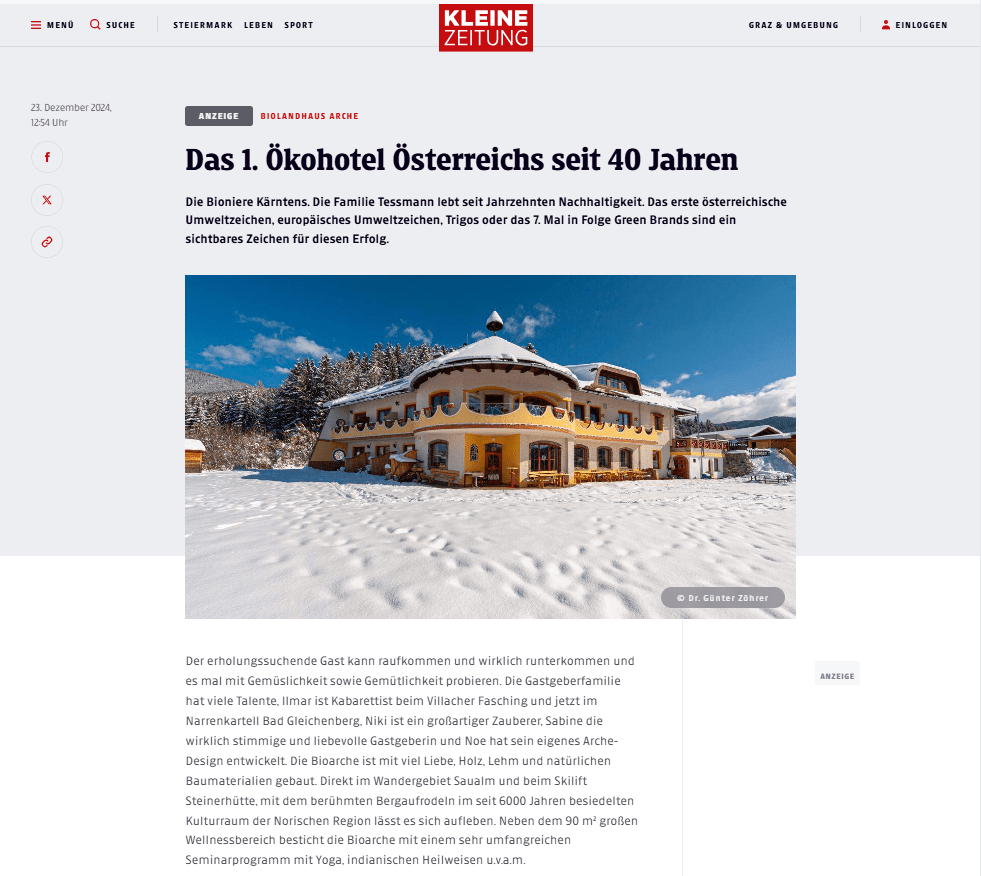 Kleine Zeitung Advertorial3