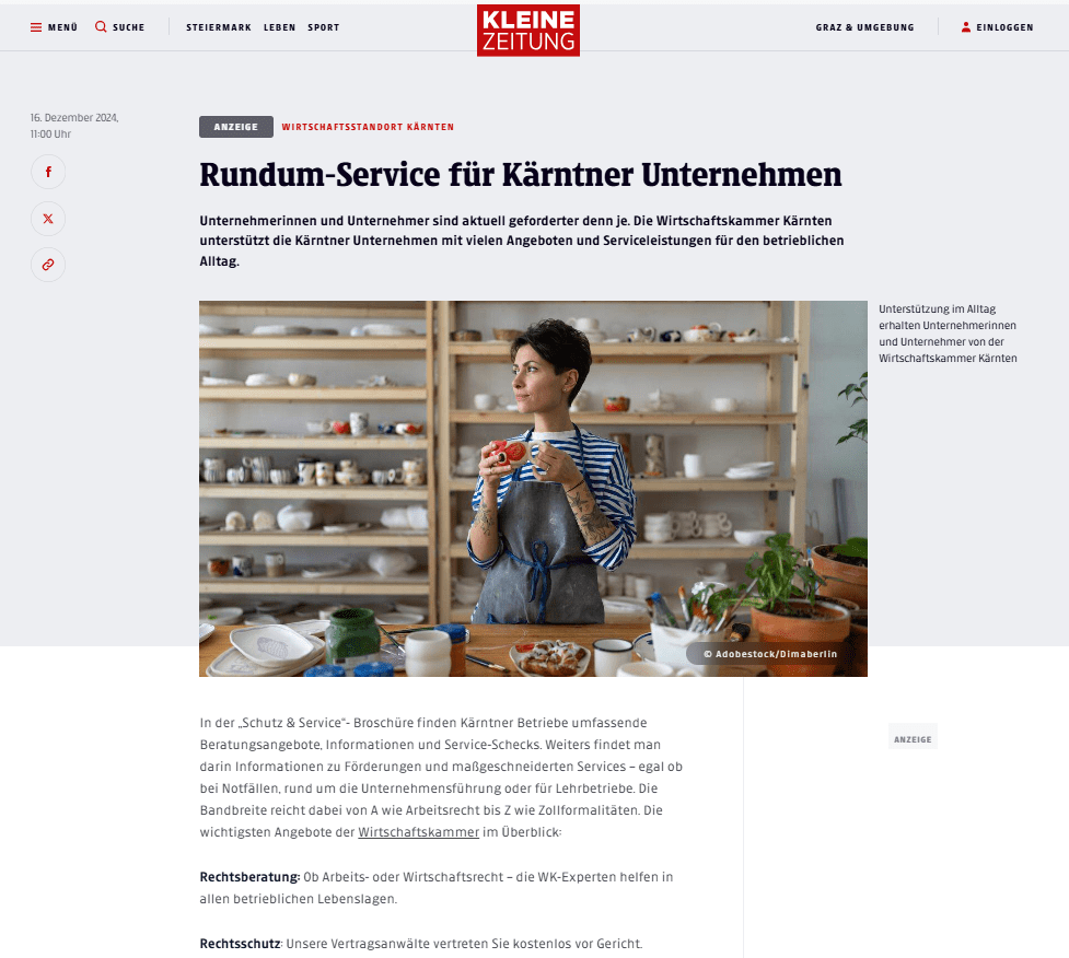 Kleine Zeitung Advertorial5