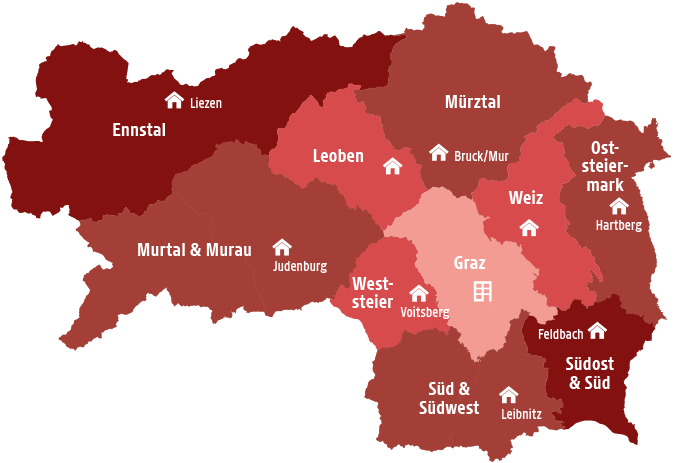 Regionen Steiermark