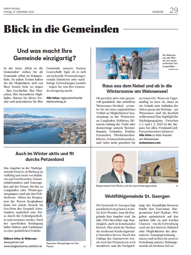 Kleine Zeitung Blick in die Gemeinden