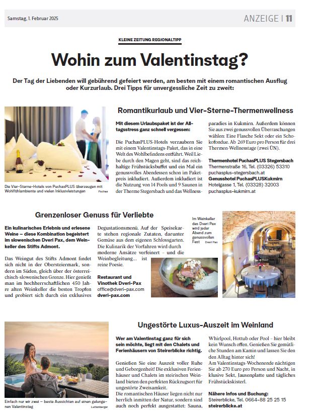 Kleine Zeitung Drei Tipps II