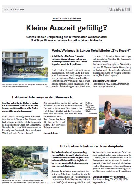 Kleine Zeitung Drei Tipps III