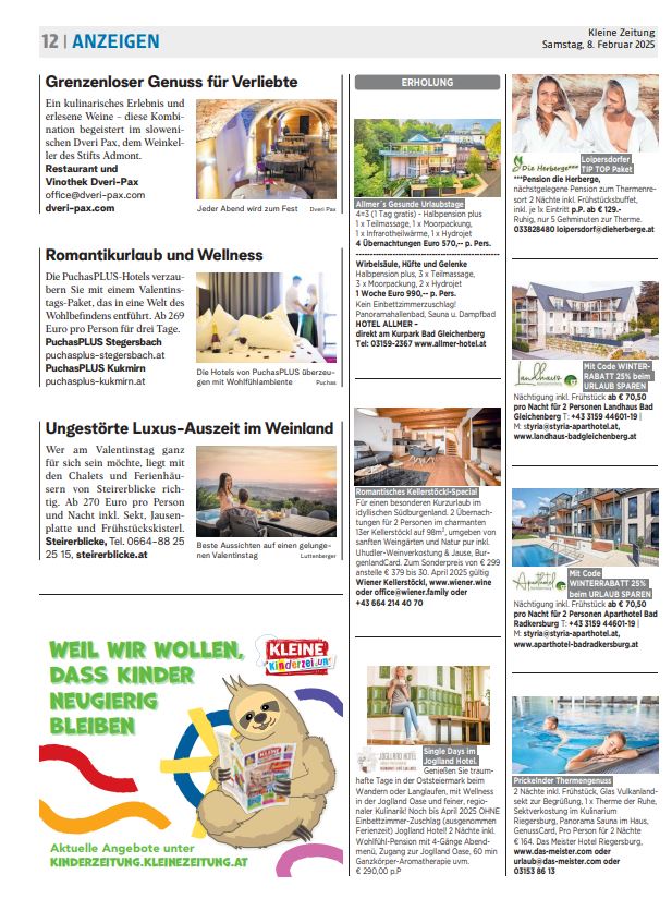 Kleine Zeitung Drei Tipps Nachschaltung II